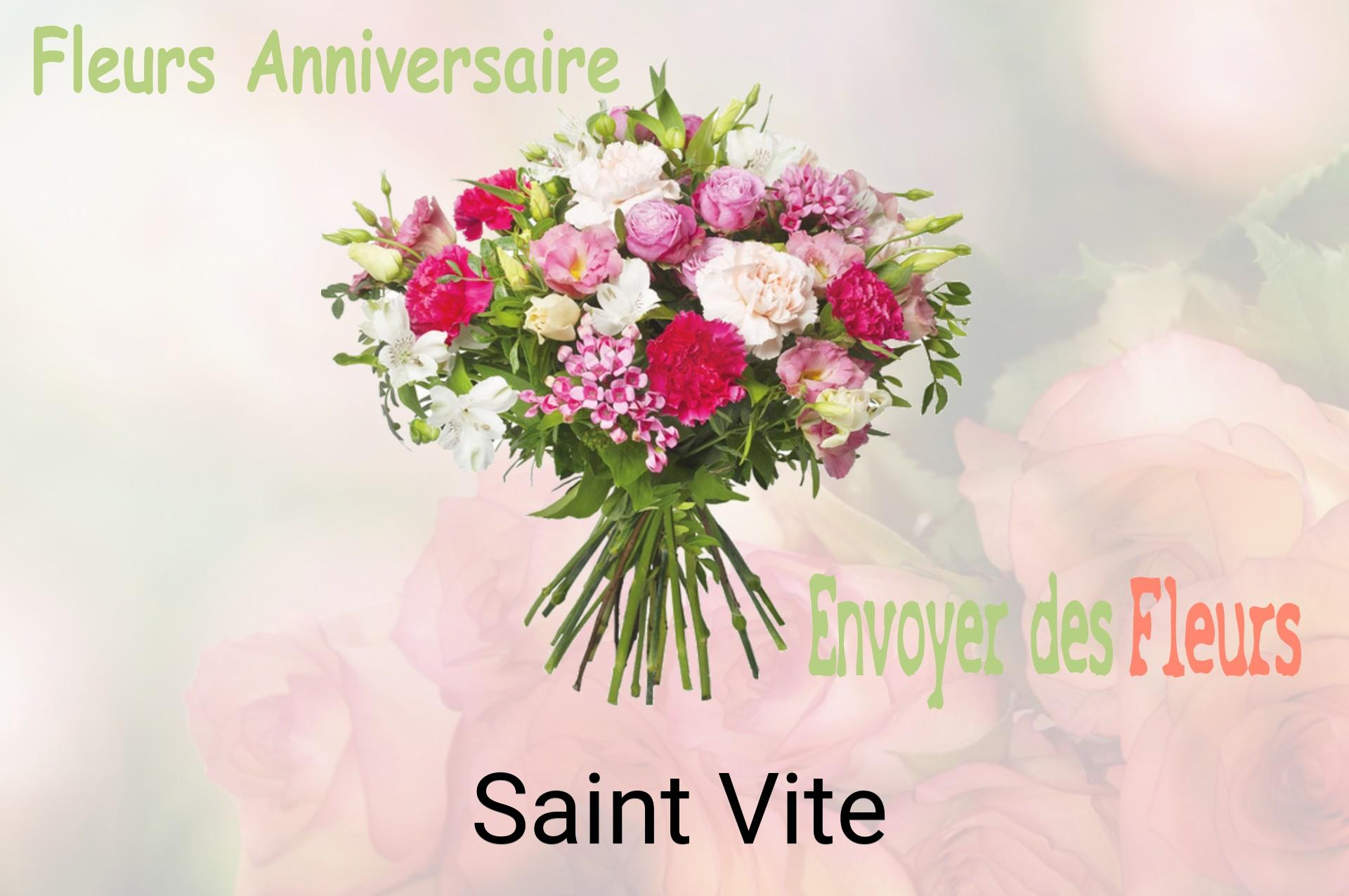 Bouquet de fleurs d’anniversaire livré à Saint-Vite