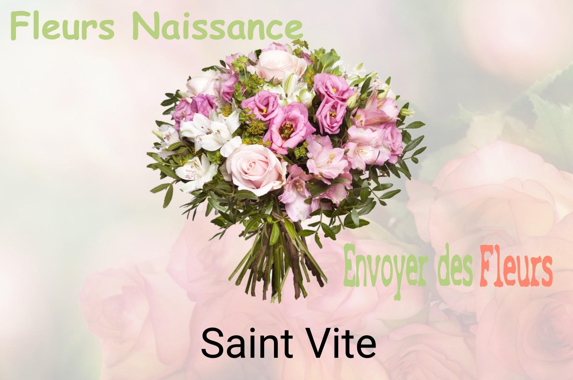 Bouquet de fleurs de naissance livré à Saint-Vite